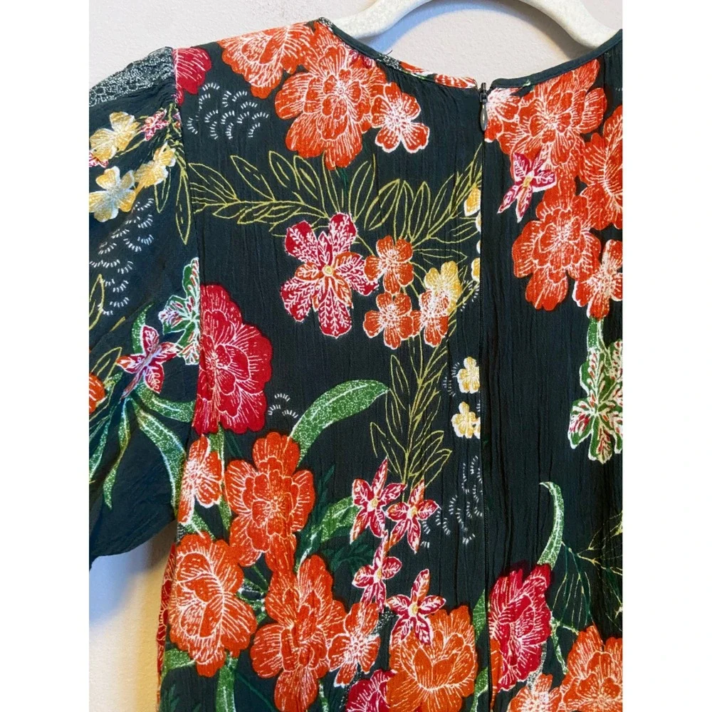 Walter Baker‎ Wanita Rain Forest Midi Dress Size Large